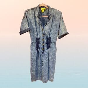 NEW Vintage 80s early 90s denim dress
